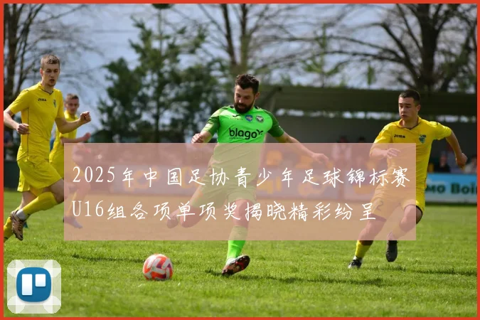 2025年中国足协青少年足球锦标赛U16组各项单项奖揭晓精彩纷呈